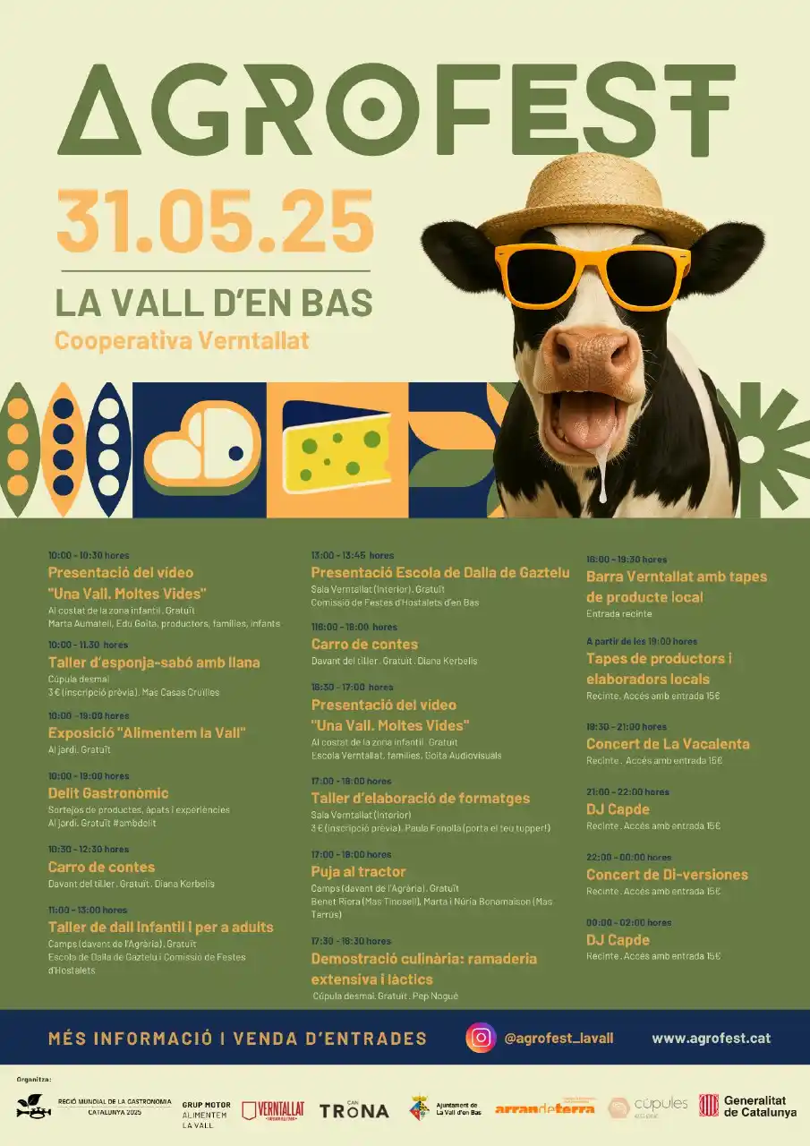 Image from Ajuntament de la Vall d'en Bas: Us recordem que demà és l'AGROFEST 2025 – *El festival de la pagesia*!...