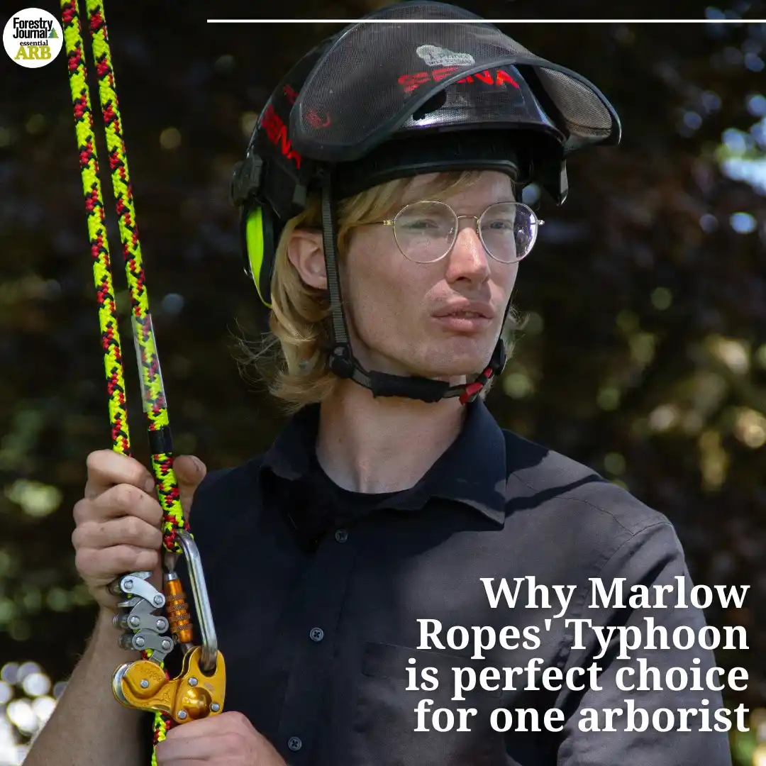 Image from Forestry Journal/essentialARB 🌳: When Marlow Ropes first introduced its 12.2 mm Typhoon climbing line, ...