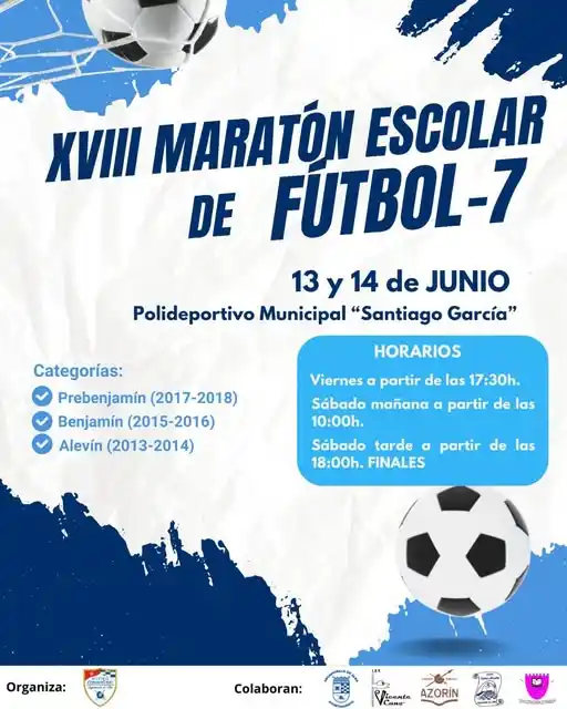 Image from Agenda y eventos del Ayuntamiento de Argamasilla de Alba: 🏆 *XVIII Maratón Escolar de Fútbol-7* ⚽ ¡Vuelve el deporte base a Arg...