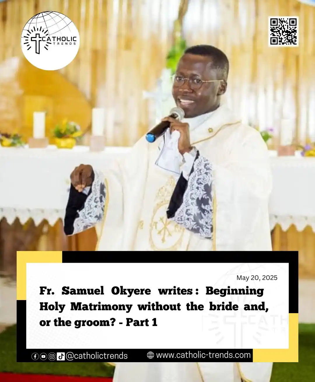 Image from Catholic Trends: [Article] Beginning Holy Matrimony without the bride and, or the groom...
