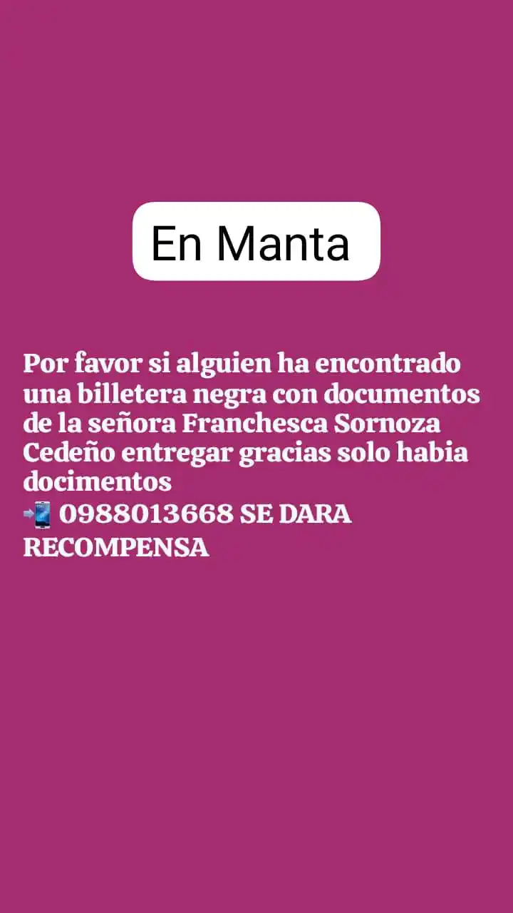 Image from El Cachorro TV: 🚨ATENCIÓN 🚨 Seguidor se le ha extraviado una billetera color negro ...