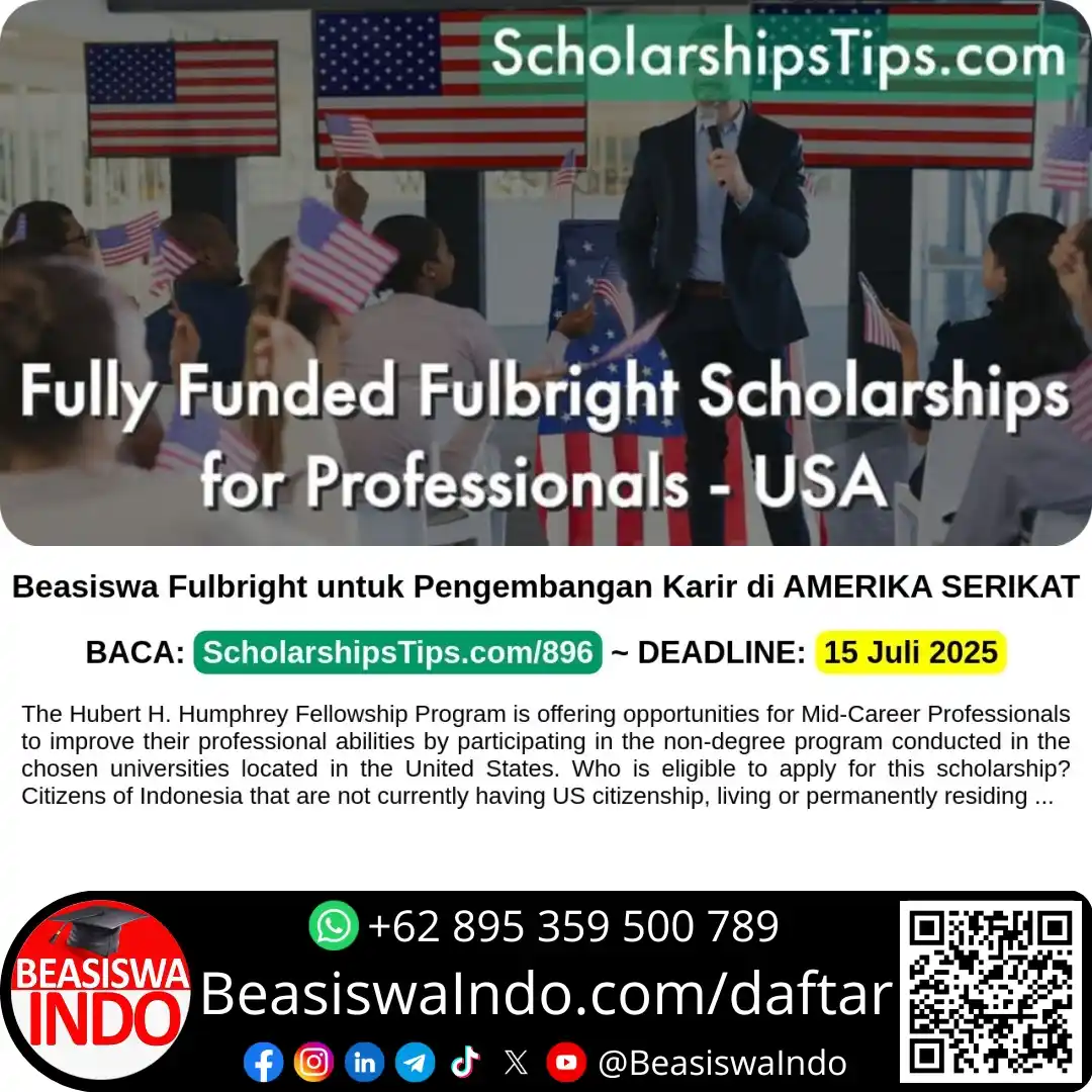 Image from BeasiswaIndo: *Beasiswa Fulbright untuk Pengembangan Karir di AMERIKA SERIKAT* The ...