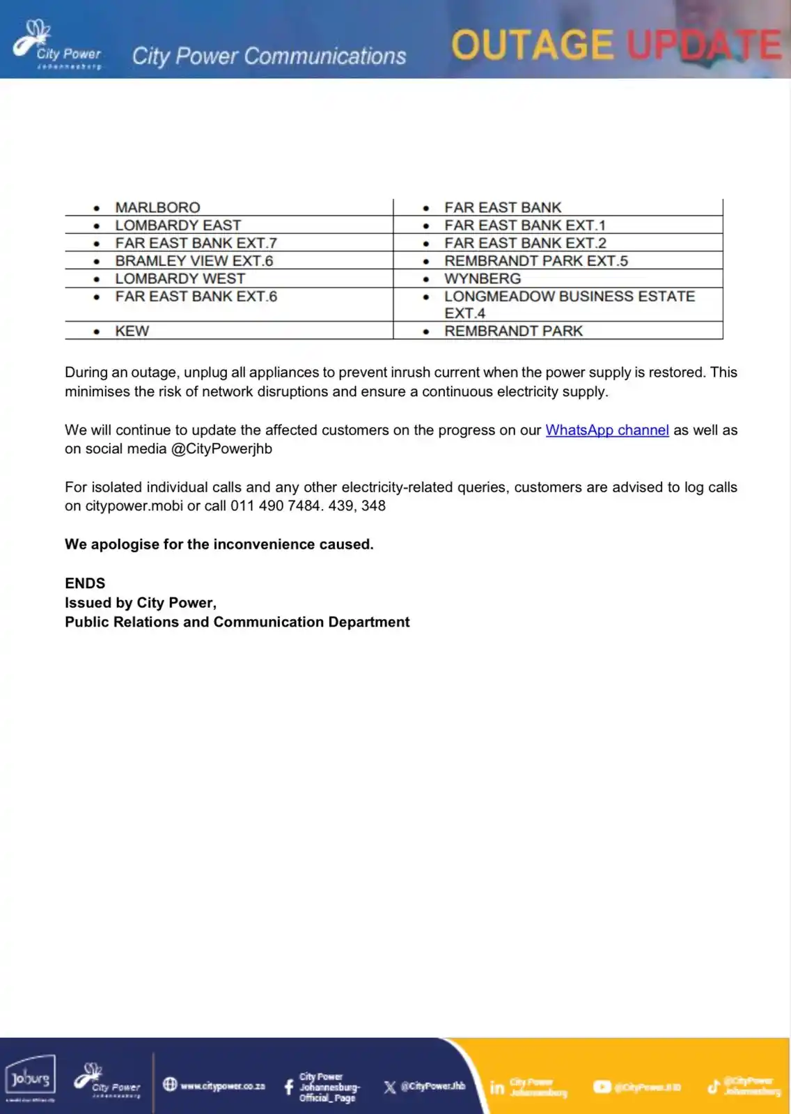 Image from Alexandra SDC Outage Updates: <a class="text-blue-500 hover:underline cursor-pointer" href="/hashtag...