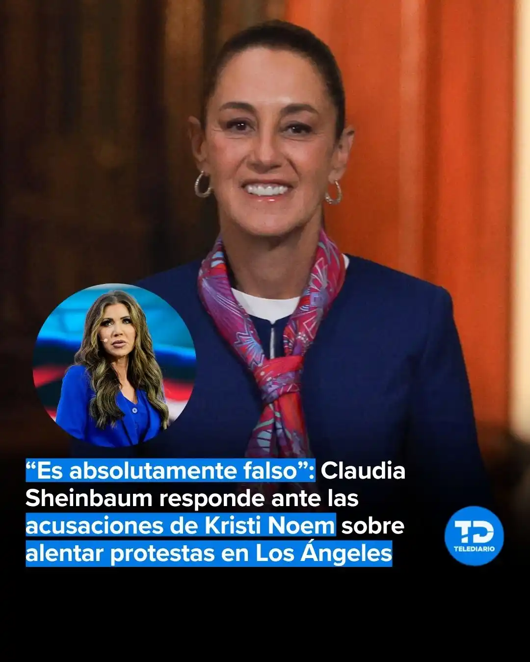 Image from TELEDIARIO CDMX📺🔵 #CercaDeTi: ❌Claudia Sheinbaum, presidenta de México, negó rotundamente las declar...