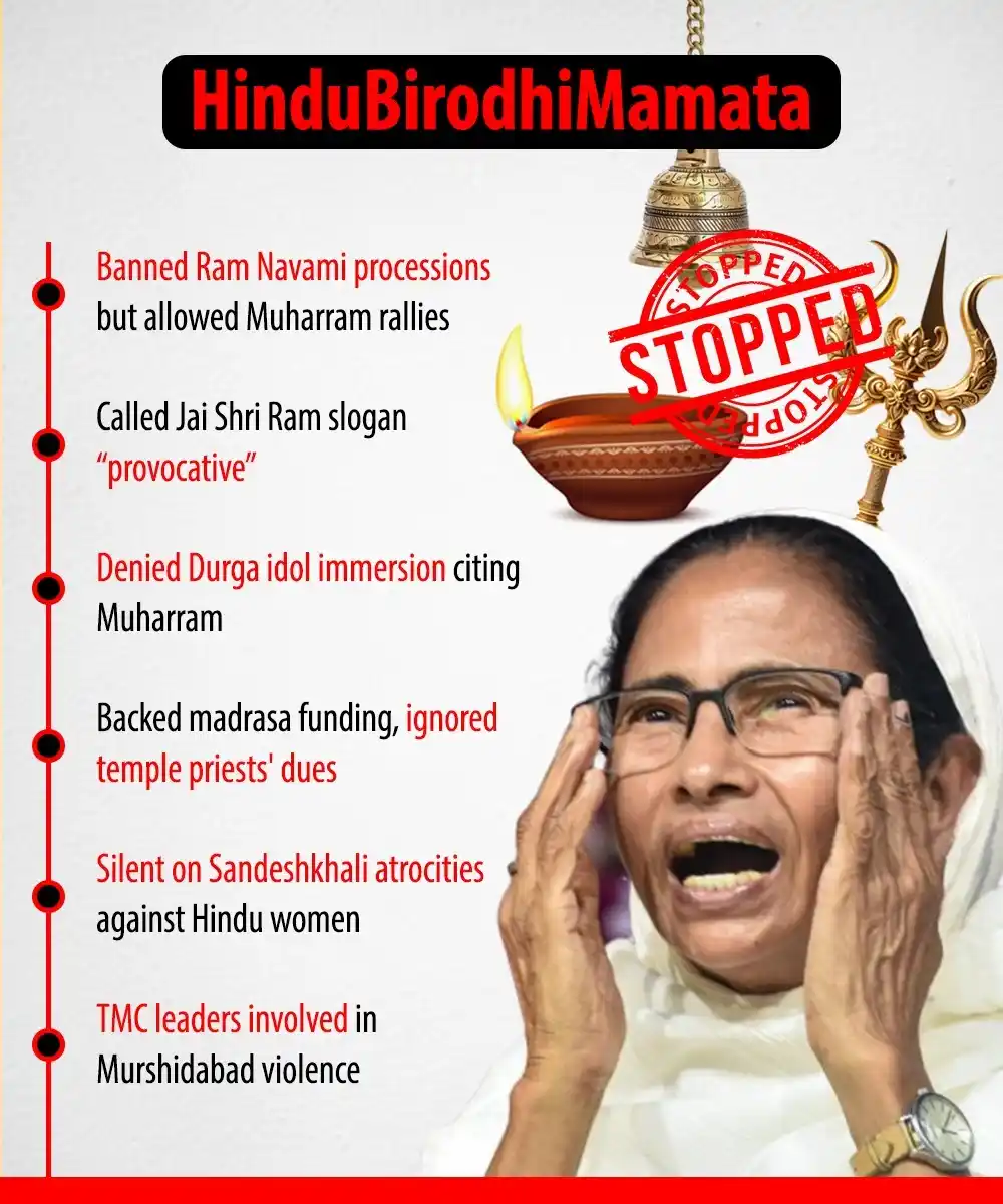 Image from BJP West Bengal: Demography change killing Bengal’s soul. <a class="text-blue-500 hove...