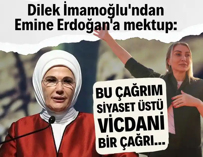 Image from Nefes Gazetesi: *Dilek İmamoğlu'ndan Emine Erdoğan'a mektup: Bu çağrım siyaset üstü, v...