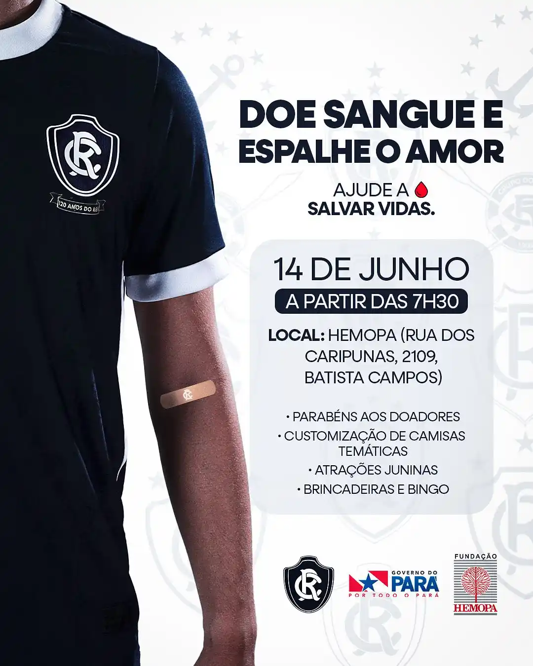 Image from Clube do Remo Oficial: Doe sangue e espalhe o amor! 🩸🦁 O Clube do Remo, em parceria com a ...
