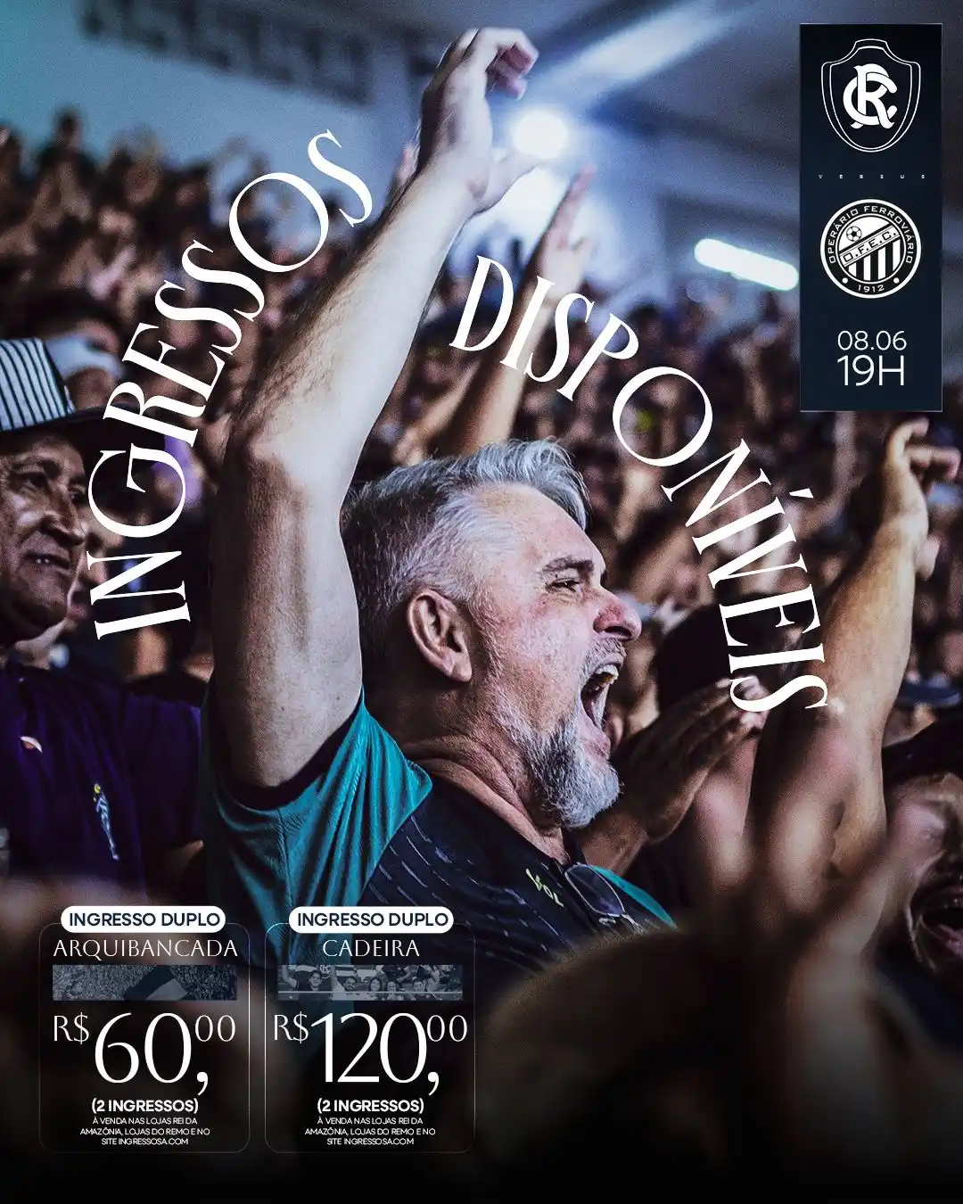 Image from Clube do Remo Oficial: Domingo é dia de vestir o manto azulino, ir pro Mangueirão e levar o R...
