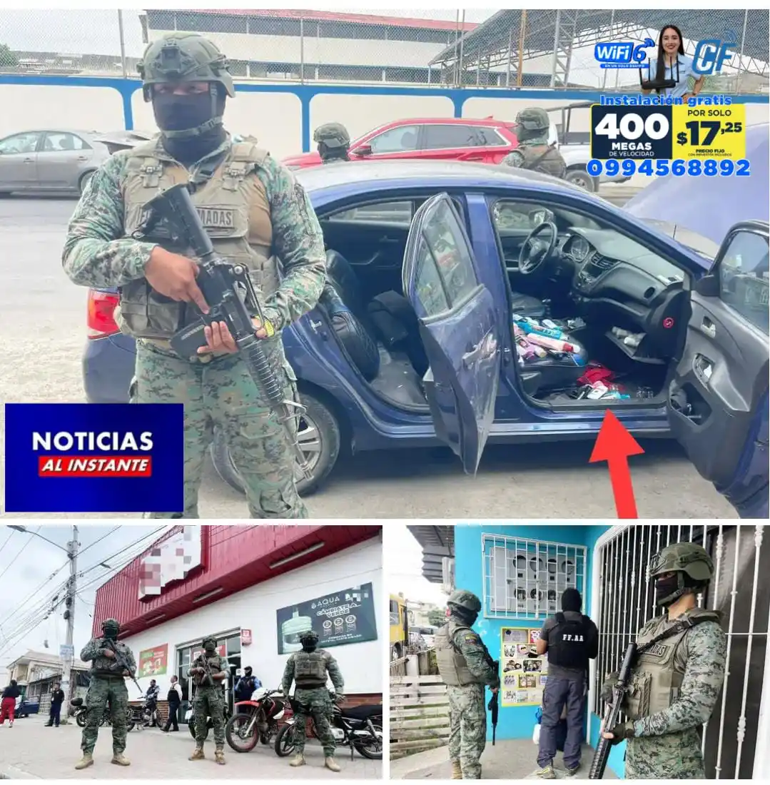 Image from 📡NOTICIAS AL INSTANTE 24/7📢 ECUADOR 🇪🇨: Fuerzas Armadas aprehenden a sujeto con artículos sustraídos en microm...