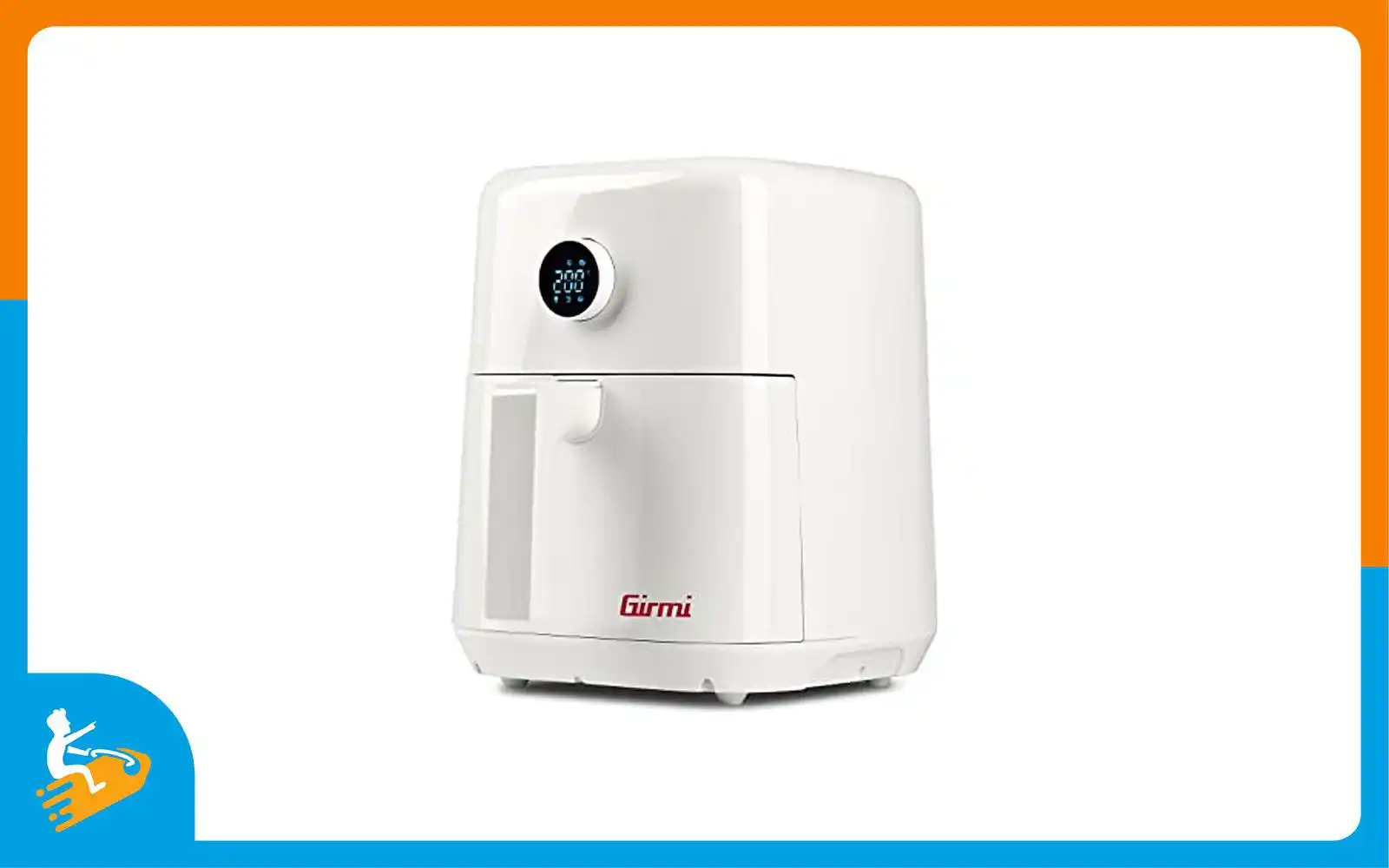 Image from La pagina degli sconti 💰: 🍴 *Girmi FG86 Friggitrice ad Aria Ecofrit Easy, 5 Litri, 1400W* _Con...