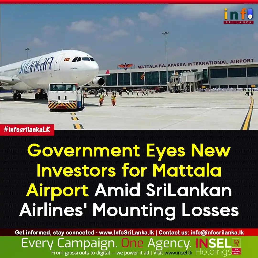 Image from Info Sri Lanka: *Government Eyes New Investors for Mattala Airport Amid SriLankan Airl...