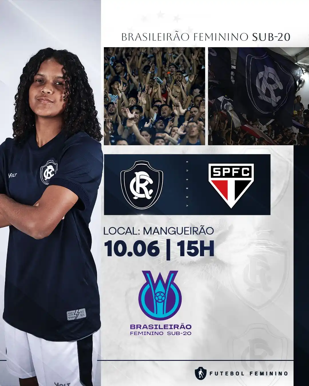 Image from Clube do Remo Oficial: Hoje é dia de Brasileirão Feminino Sub-20! 🦁 As Leoas recebem o São ...
