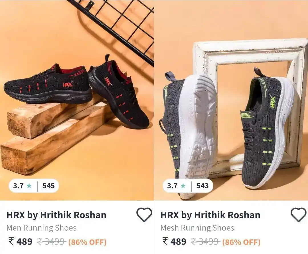 Image from DEALS HUBB 2.0 ✅: 💥Hrx By Hrithik Roshan Sports Shoes from @489  MEN : https://myntr.in...