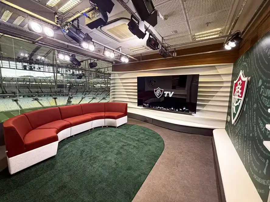 Image from Extra - Futebol carioca: 🇭🇺 *FluTV* Fluminense inaugura estúdio da FluTV no Maracanã: 'Está ...
