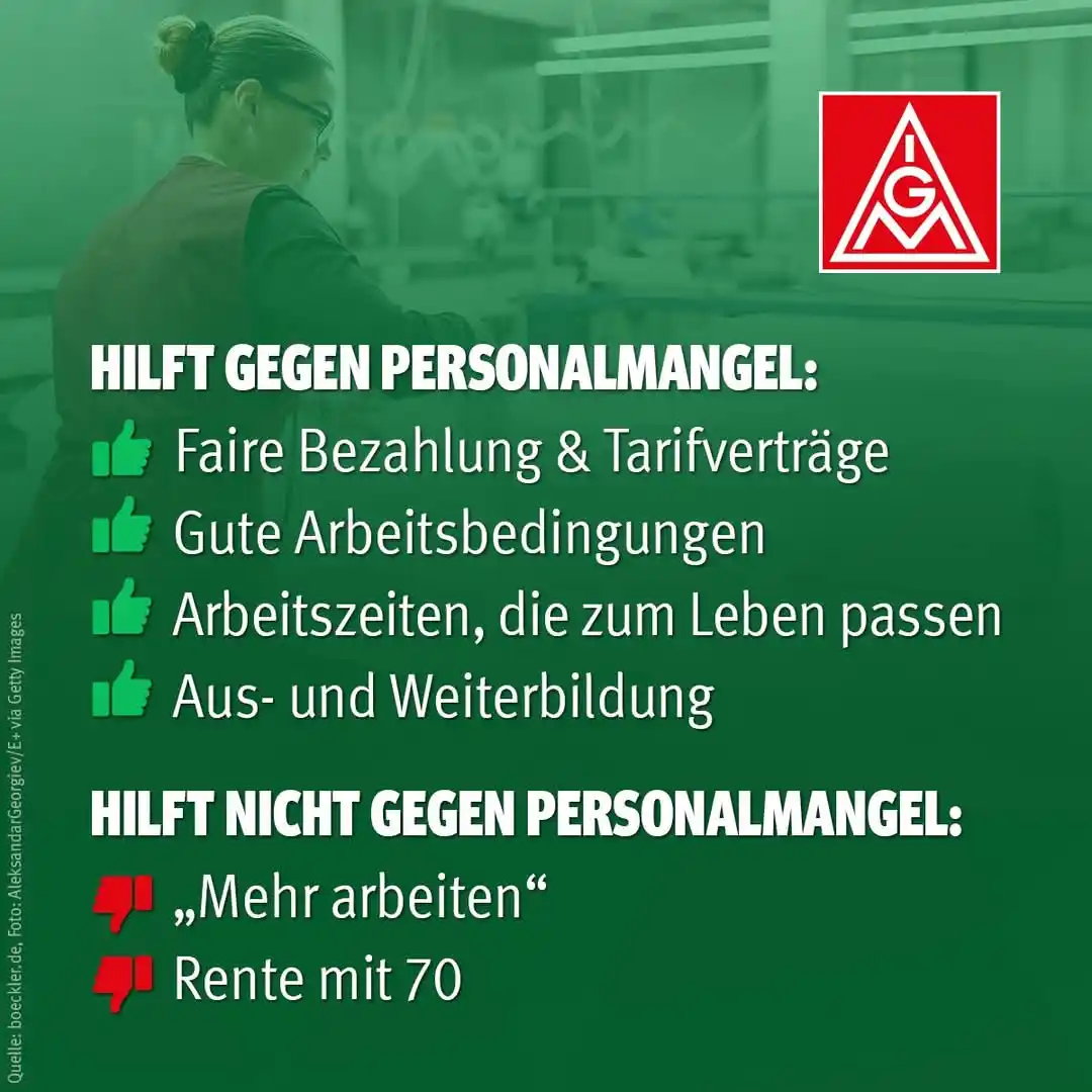 Image from IG Metall Remscheid-Solingen: Jeder 5. Betrieb klagt über Personalmangel, baut aber gleichzeitig Arb...