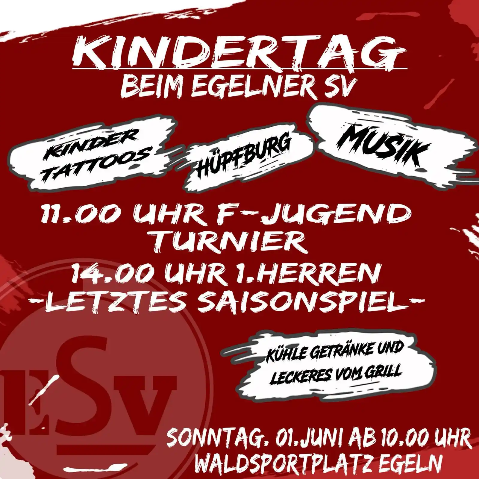 Image from Egelner Wochenblatt *News,Updates,Informationen*: Kindertag beim Egelner SV! 🎈 Am Sonntag, den 01. Juni ab 10:00 Uhr ve...