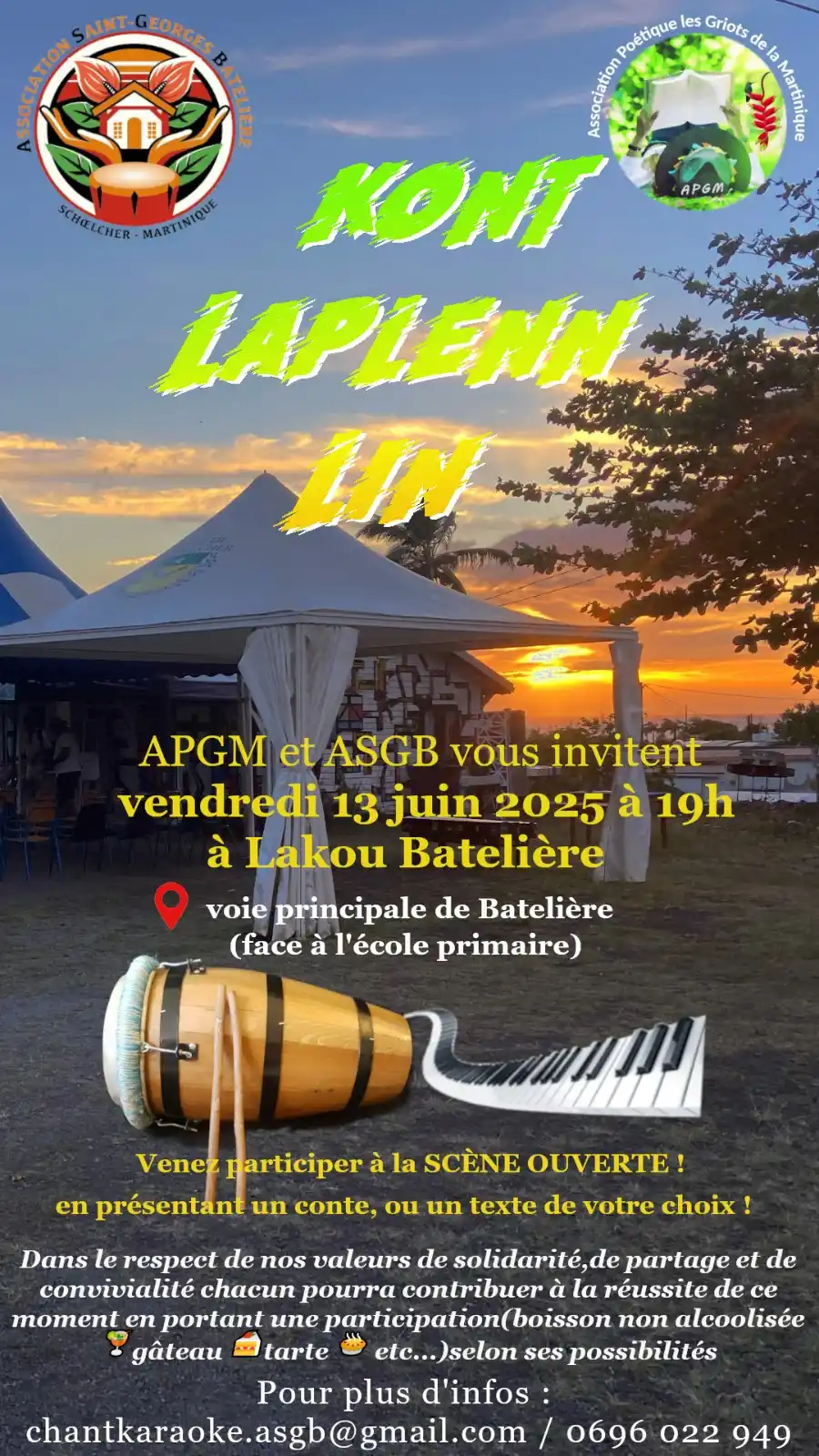 Image from Ville de Schoelcher: 𝗞𝗼𝗻𝘁 𝗹𝗮𝗽𝗹𝗲𝗻𝗻 𝗹𝗶𝗻 🌝 L'Association Poétique des Griots de...