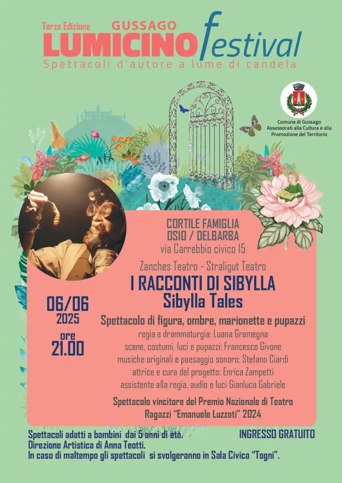 Image from Comune di Gussago: 🎭 *LUMICINO FESTIVAL* ✨ ✨ Programma completo: bit.ly/lumicino2025 V...