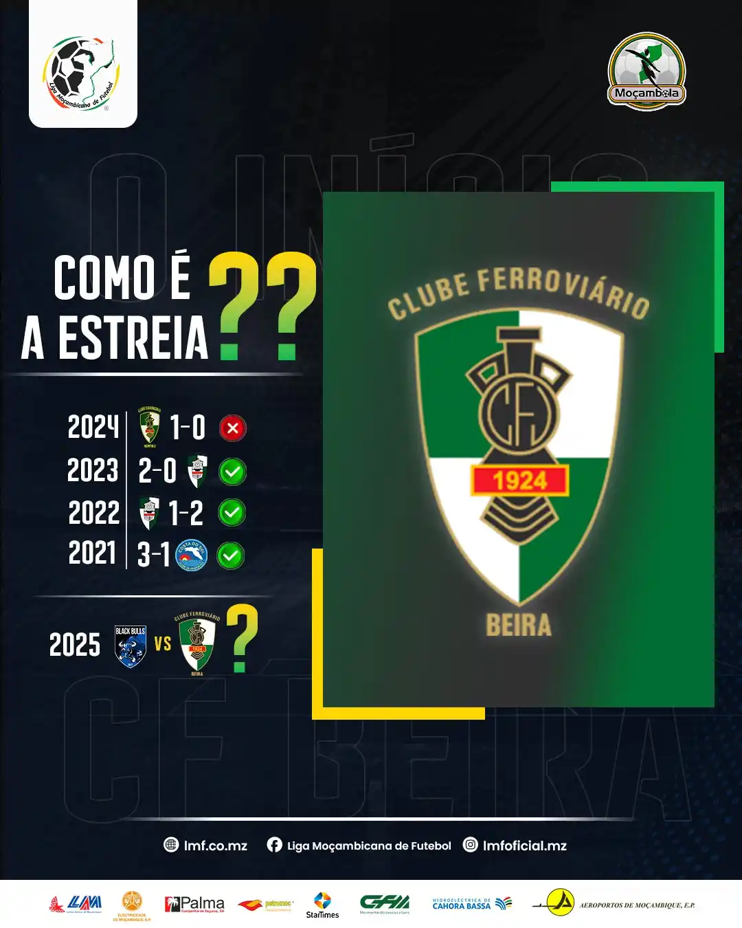 Liga Moçambicana de Futebol post