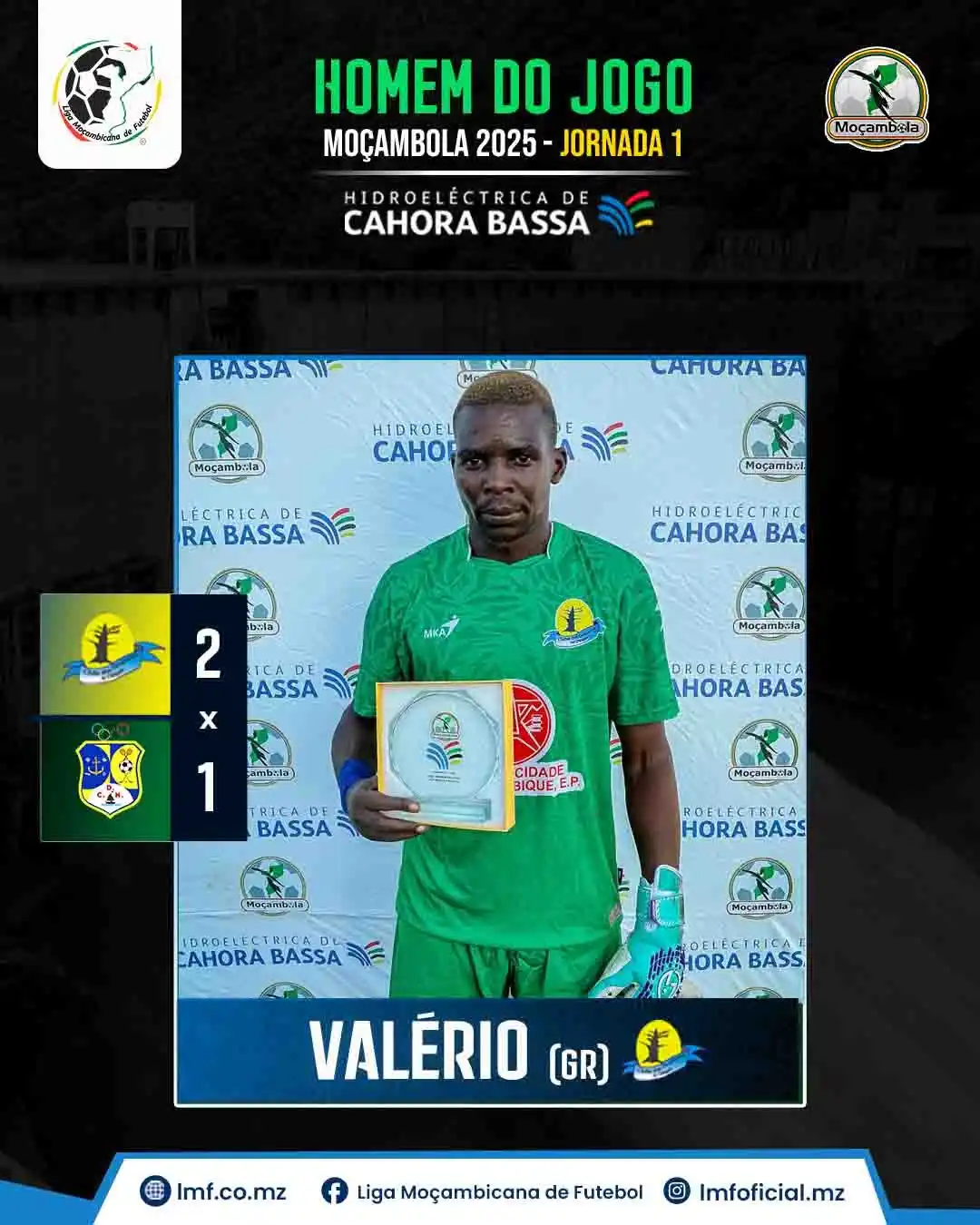 Image from Liga Moçambicana de Futebol: 𝙈𝙤ç𝙖𝙢𝙗𝙤𝙡𝙖 2025 🇲🇿 - 𝙅𝙤𝙧𝙣𝙖𝙙𝙖 1: Chingale de Tete Vs De...