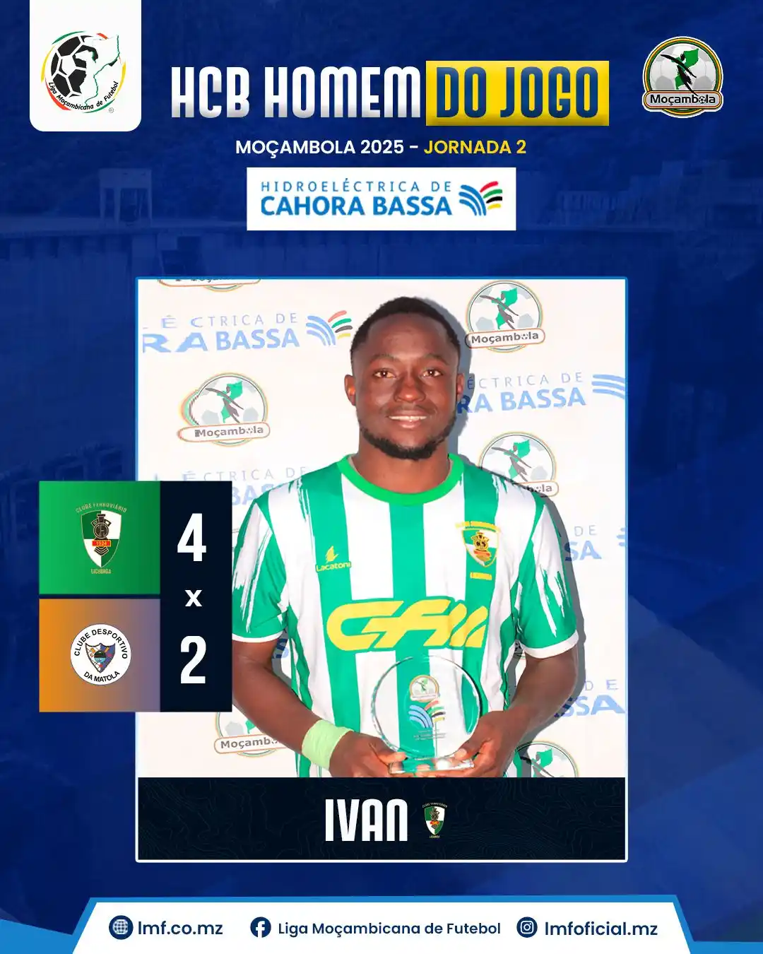 Image from Liga Moçambicana de Futebol: 𝙈𝙤ç𝙖𝙢𝙗𝙤𝙡𝙖 2025 🇲🇿 - 𝙅𝙤𝙧𝙣𝙖𝙙𝙖 2: Ferroviário de Liching...