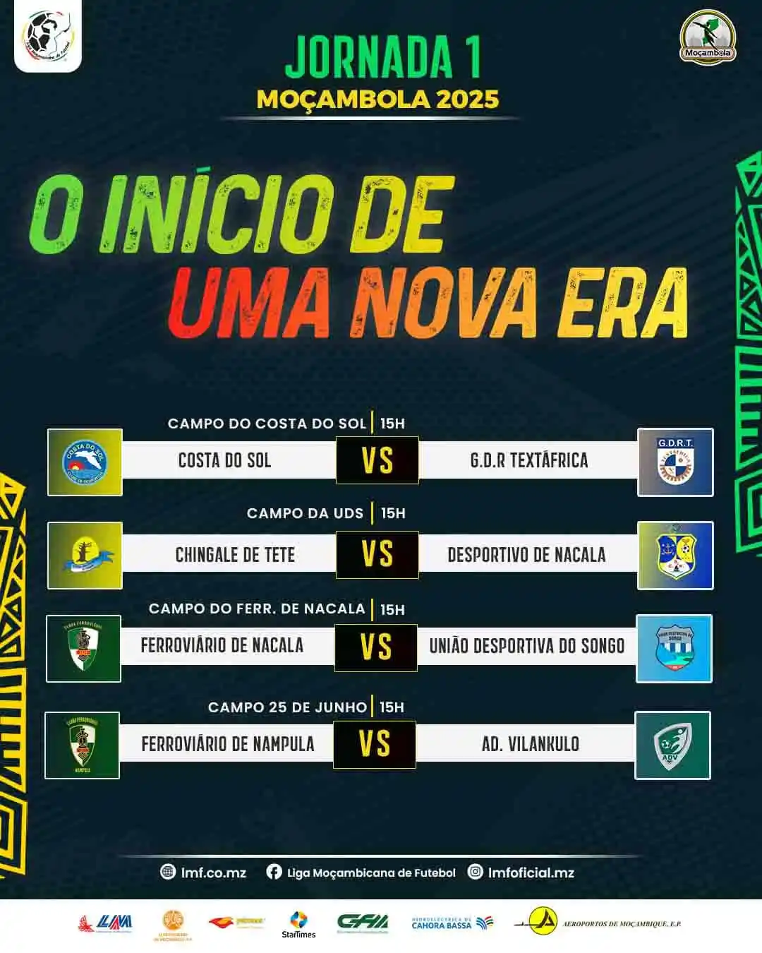 Image from Liga Moçambicana de Futebol: *Moçambola 2025 - O Início de Uma Nova Era* Dia de Grandes Emoções! I...