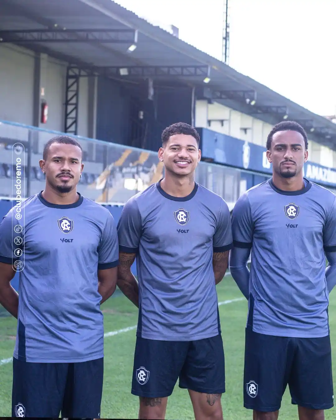 Image from Clube do Remo Oficial: O meia Freitas, o atacante Marrony e o zagueiro Kayky já estão na capi...