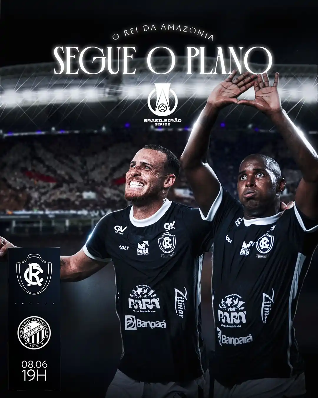 Image from Clube do Remo Oficial: O PLANO CONTINUA! 🦁 Amanhã (08), às 19h, o Rei da Amazônia entra em ...