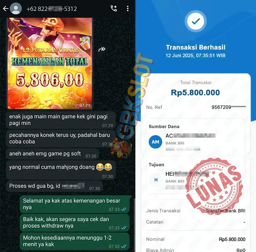 Image from 𝗥𝘂𝗺𝗮𝗵 𝗤𝘂𝗼𝘁𝗲𝘀`: Pagi-pagi JP? Cuma di GBKSLOT bro! Langsung nyala cuan dari awal hari!...