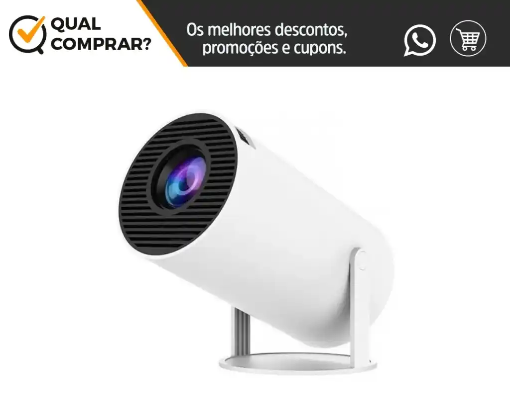 Image from TechTudo Ofertas | Qual Comprar? : 📽️ *Projetor Interestelar Hy300* * _Imagens Vibrantes_ * _Conectivid...