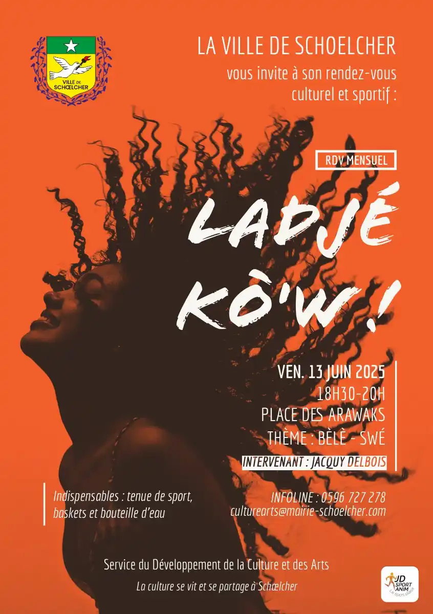 Image from Ville de Schoelcher: 📣📣 *[ Rendez-vous ] 𝗟𝗮𝗱𝗷𝗲́ 𝗸𝗼'𝘄 !* Ne ratez pas votre rendez...