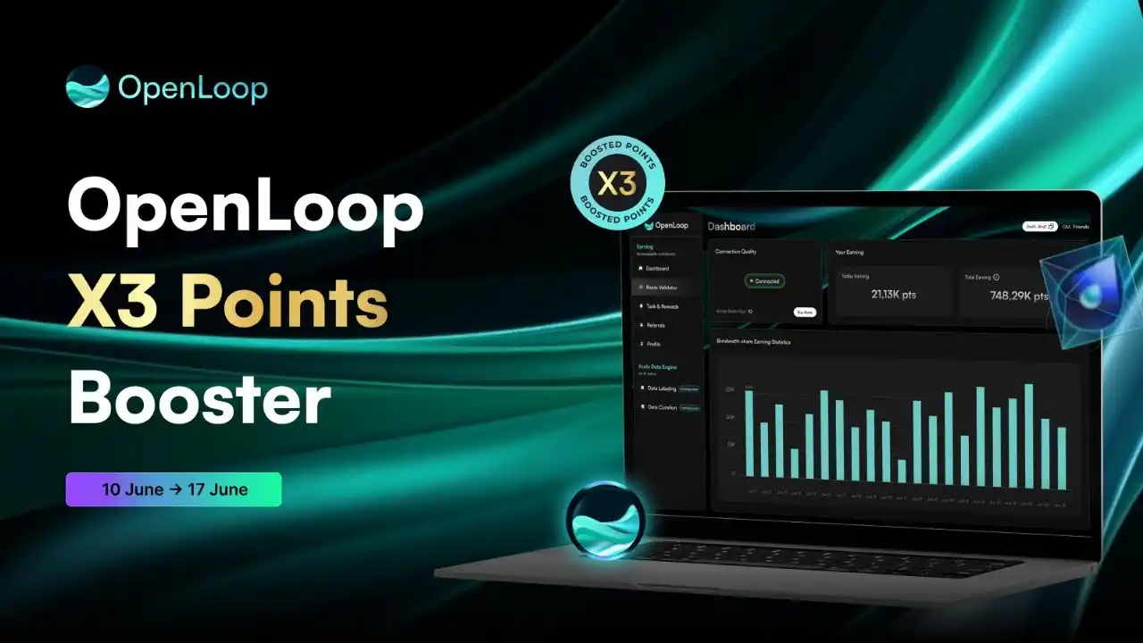 Image from 🔥Crypto☠️Project🥂Big🚀Profit⏰Mining ⛏️: 🚀 Supercharge Your OpenLoop Points: X3 Bonus for ALL! ➤ Join now: ht...