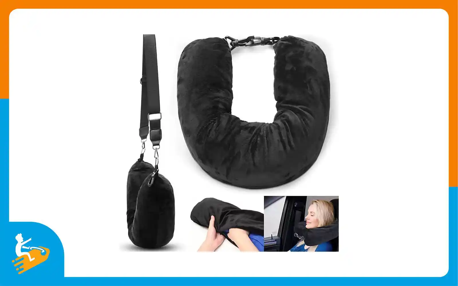 Image from La pagina degli sconti 💰: *SUPERPREZZO!* 🧨 *Cuscino da viaggio per il collo, riempibile con ves...
