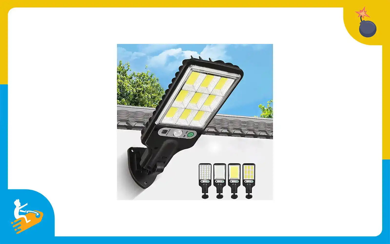 Image from La pagina degli sconti 💰: 🧨 *SUPERPREZZO!* 🌃 *Lampada da Parete a LED Solare Impermeabile, 3 M...