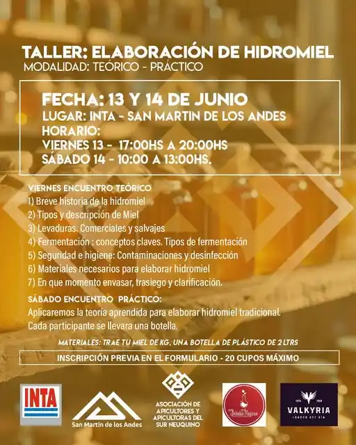 Image from La Miel en tu radio: TALLER DE HIDROMIEL Desde la Asociación de Apicultores y Apicultoras d...
