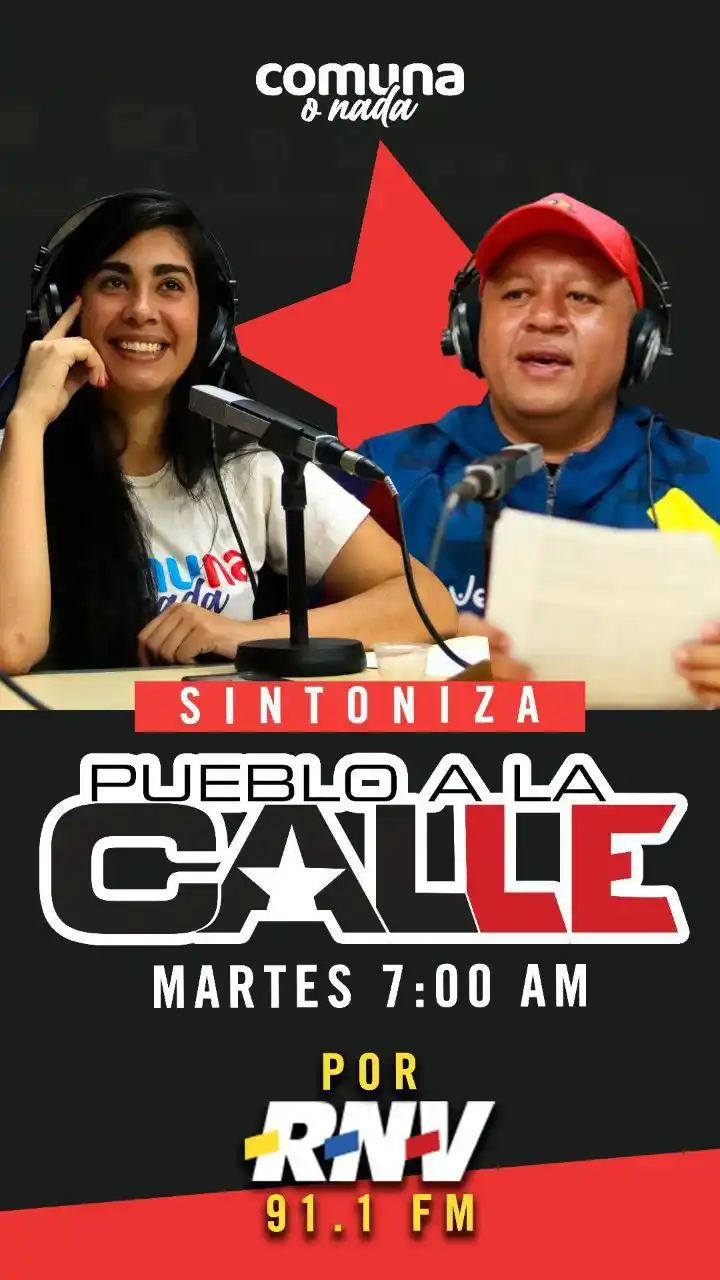 Image from ComunasVE: 📻 Te invitamos a sintonizar todos los martes de 7:00 a 8:00 A.M., el ...