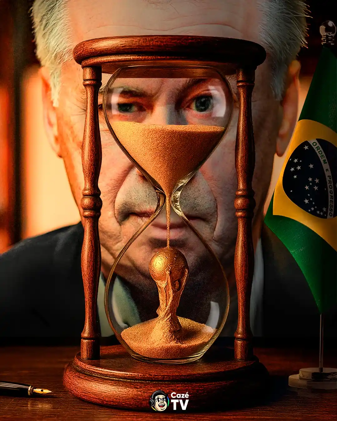 Image from CazéTV: TIC TAC... TIC TAC... DE OLHO NO HEXA! ⌛👀🏆🇧🇷...