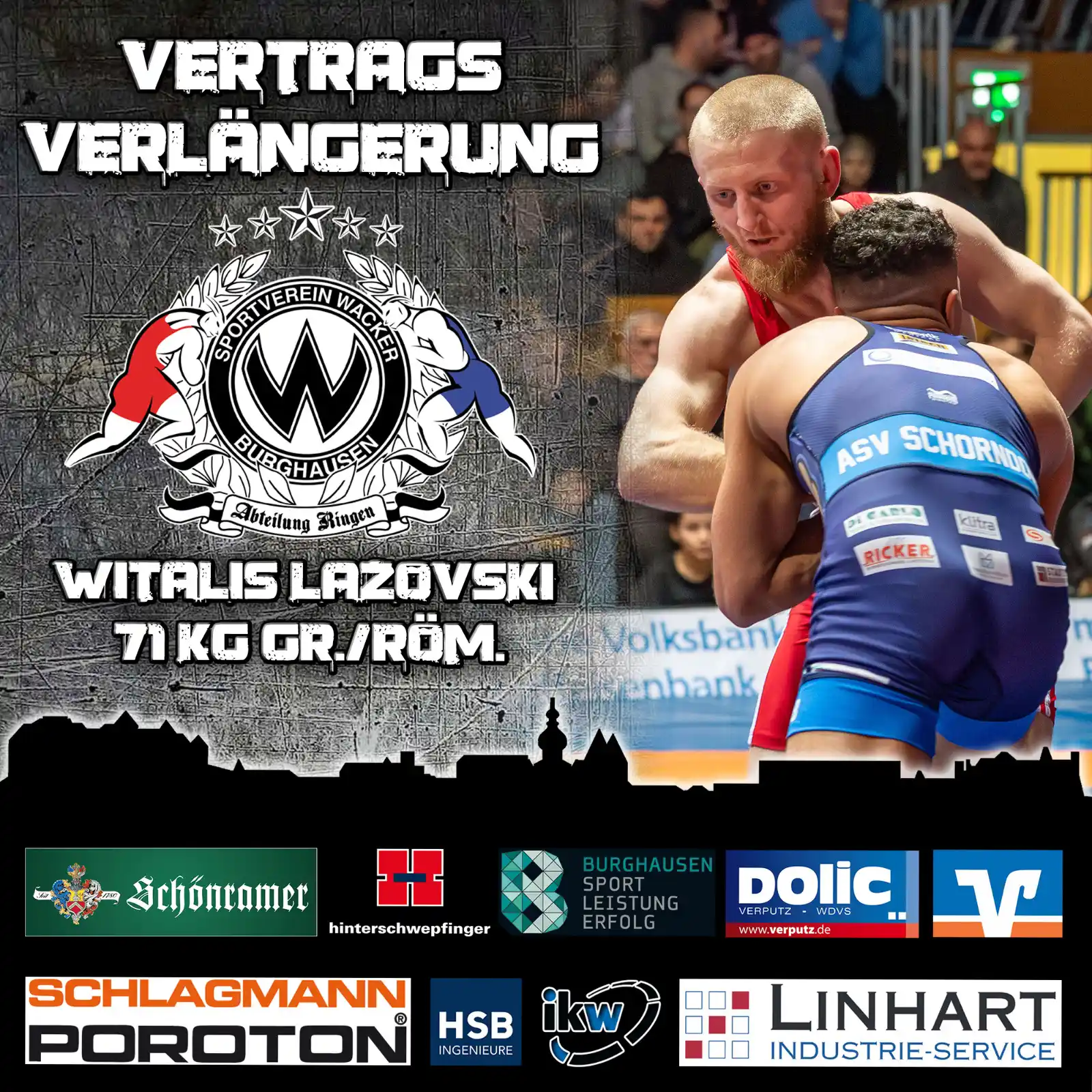 Image from Burghausen Ringen: Tief in der Region verwurzelt: „Mister 100%“ Witalis Lazovski bleibt i...