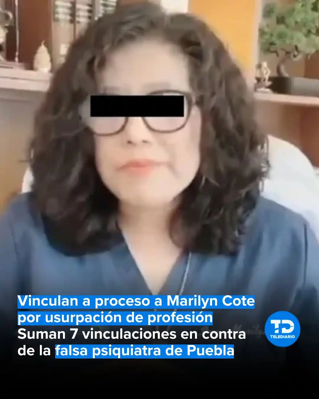Image from TELEDIARIO CDMX📺🔵 #CercaDeTi: 🚨 Vinculan a proceso a Marilyn Cote por usurpación de profesión, son ...