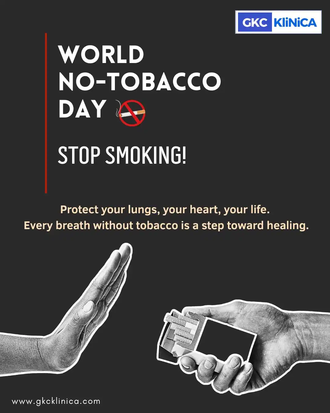 Image from GKC KLINICA - HEALTHCARE PLATFORM: 🚭 World No Tobacco Day <a class="text-blue-500 hover:underline curso...