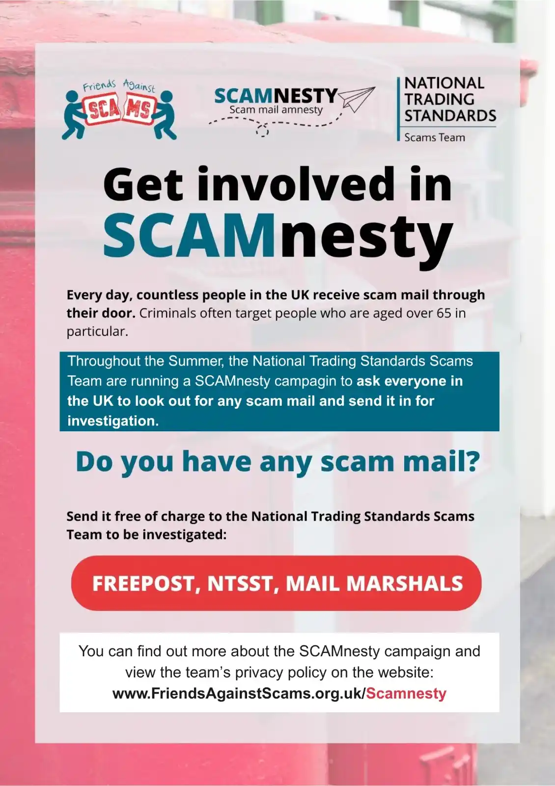 Image from Tower Hamlets Crime Watch: A very important campaign starts today to encourage those, receiving S...