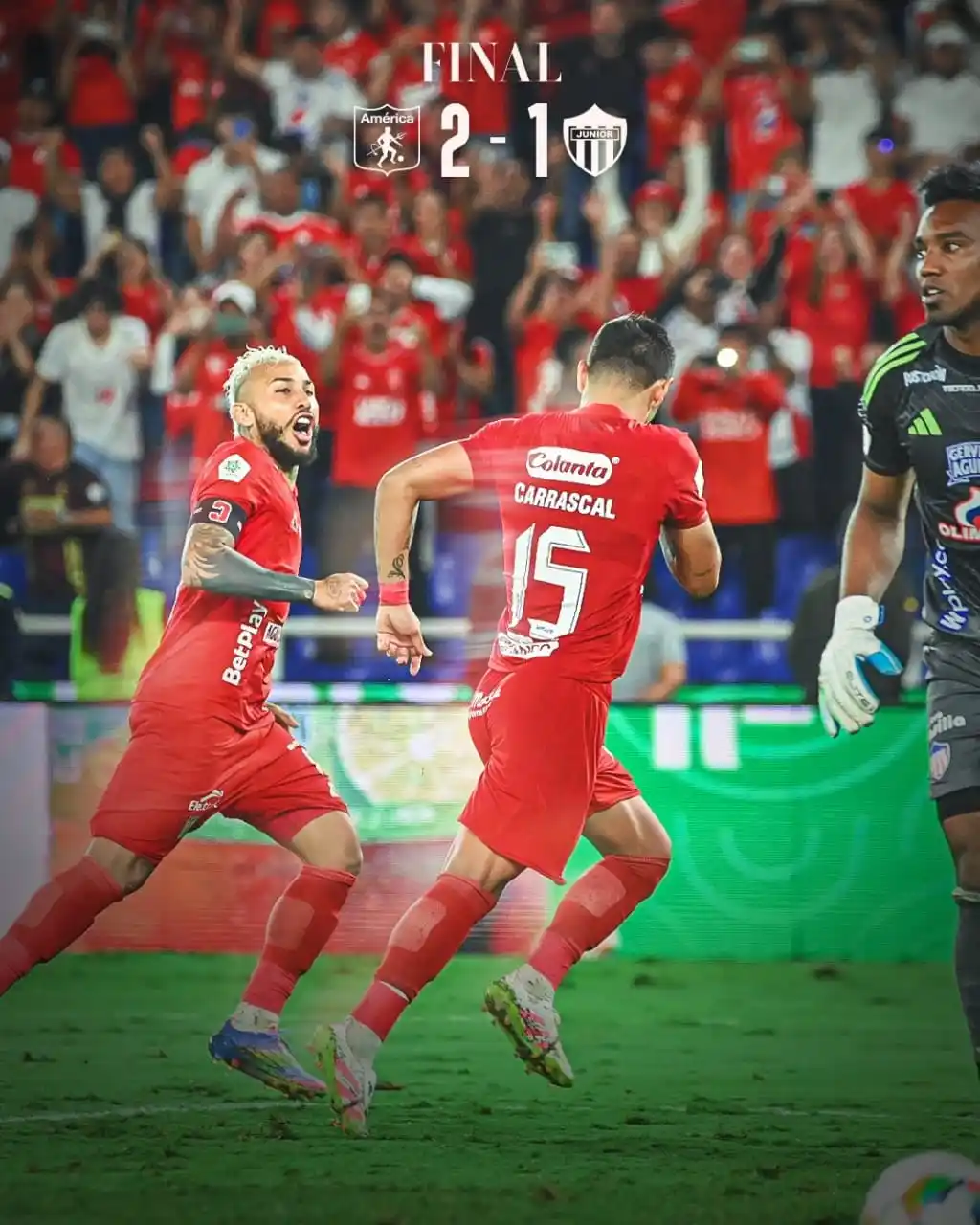 Image from FURIA ROJA 👹🔥: AMÉ 🆚 JUN [2-1]  |90’ +6’ ⏱| EN NUESTRA CASA Y CON EL APOYO DE LOS QU...