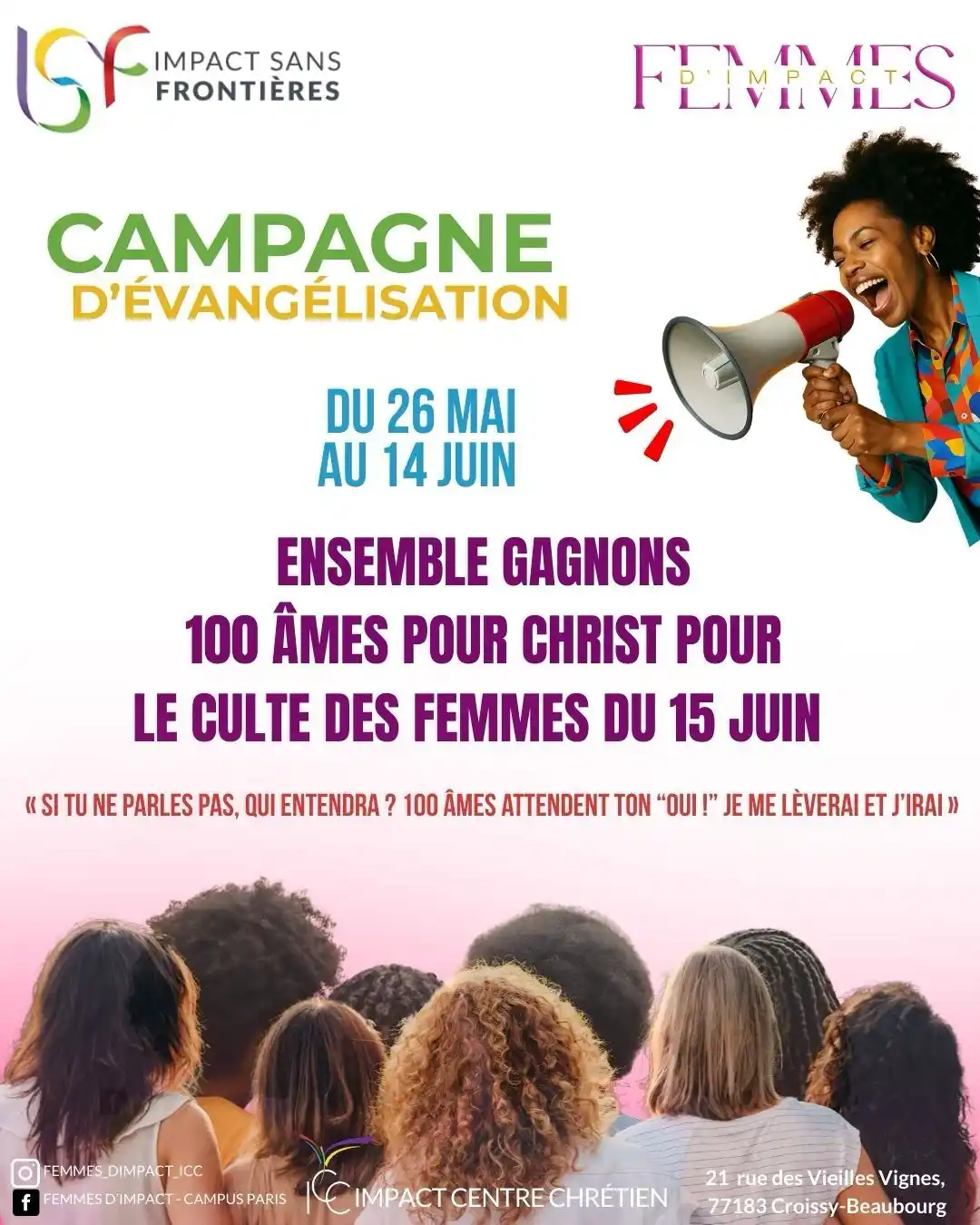 Image from EVANGELISATION CITE ROYALE (ISF): *APPEL MASSIF À LA MOBILISATION DES GAGNEURS D’ÂMES* 🔥🔥 Tu habites ...