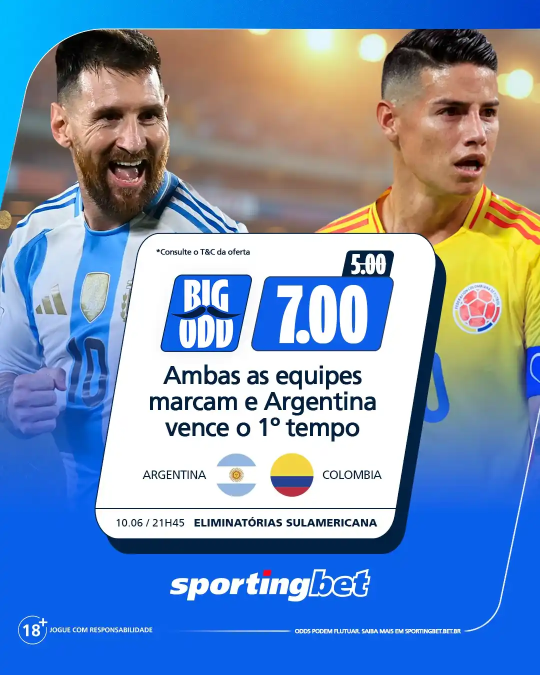 Image from Sportingbet Brasil: 🇦🇷🔥 ARGENTINA VOANDO NAS ELIMINATÓRIAS! 🔥🇦🇷 Líder isolada, joga...