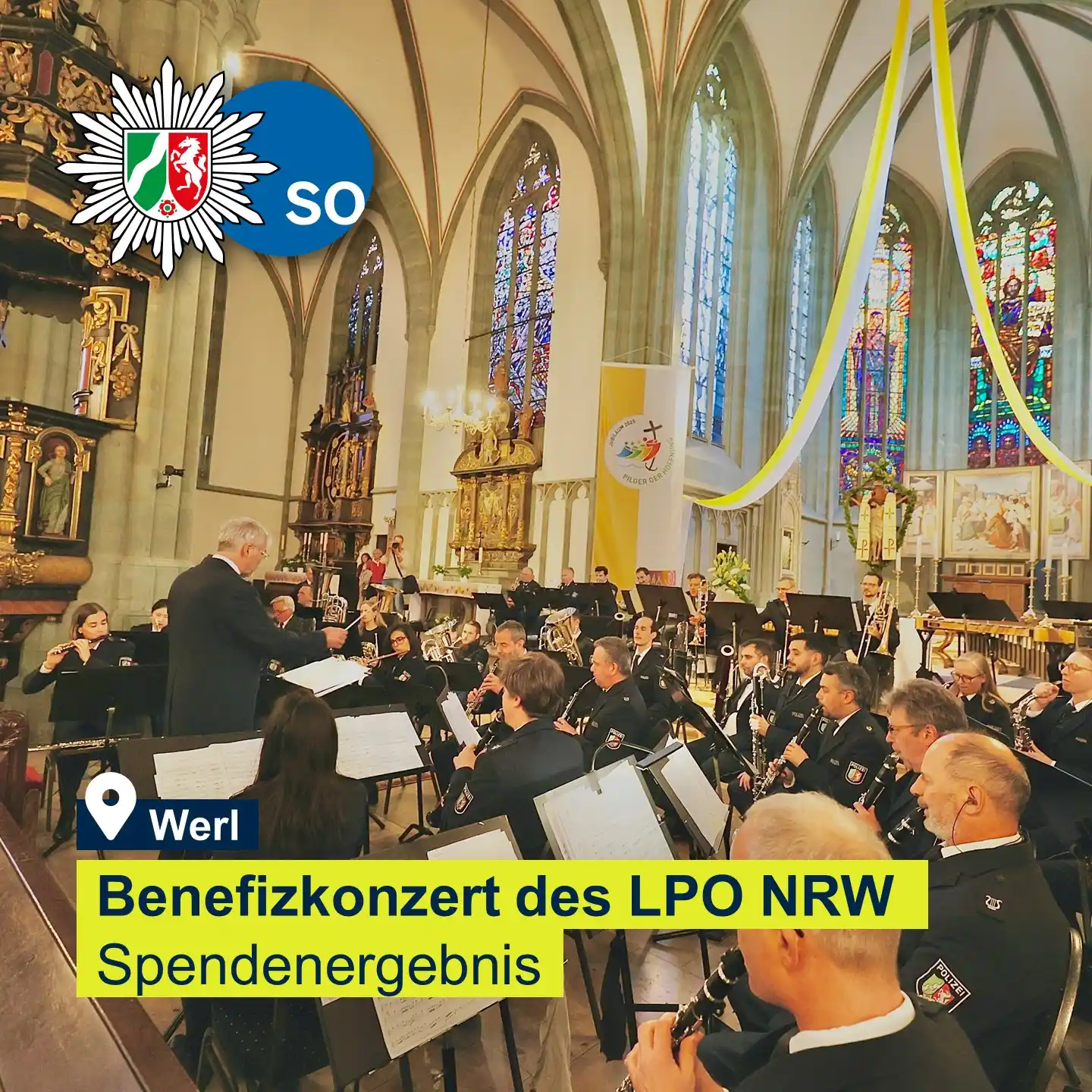 Image from Polizei NRW Kreis Soest: Benefizkonzert des Landespolizeiorchesters NRW - Spendenergebnis Ges...