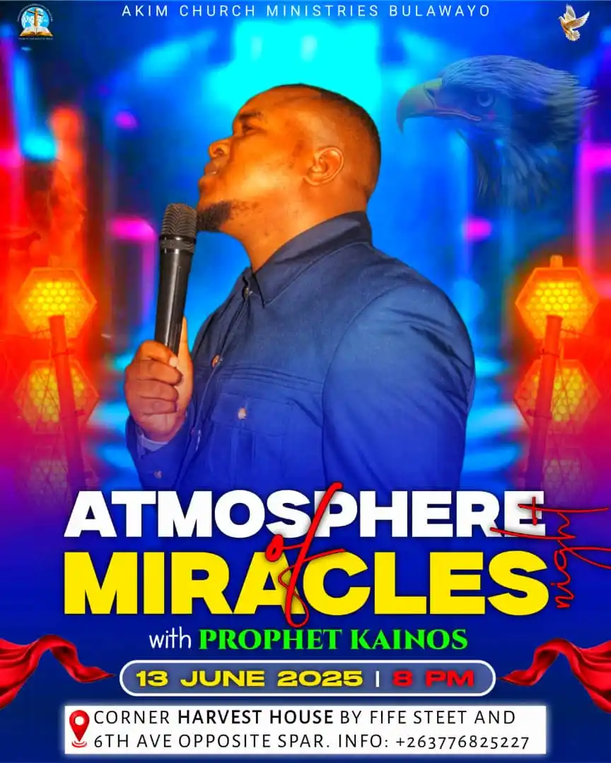 Image from BULAWAYO ACCOMODATION🏡: *BULAWAYO Bulawayo GOOD NEWS 💯💯 PROPHET KAINOS WILL BE HAVING ALLNIG...