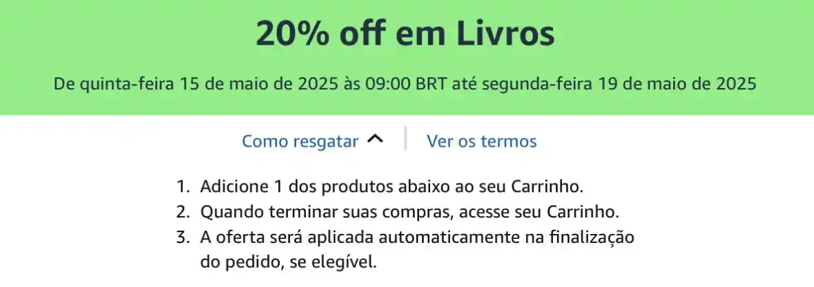 Image from Promos da Thai 📖💰: CUPOM AMAZON 🔥 <a class="text-blue-500 hover:underline cursor-pointer...