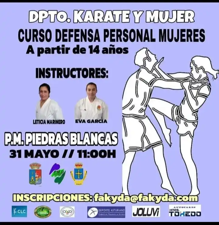 Image from Ayuntamiento de Castrillón: 🥋🥋🥋 Curso gratuito de defensa personal para mujeres a partir de 14 ...