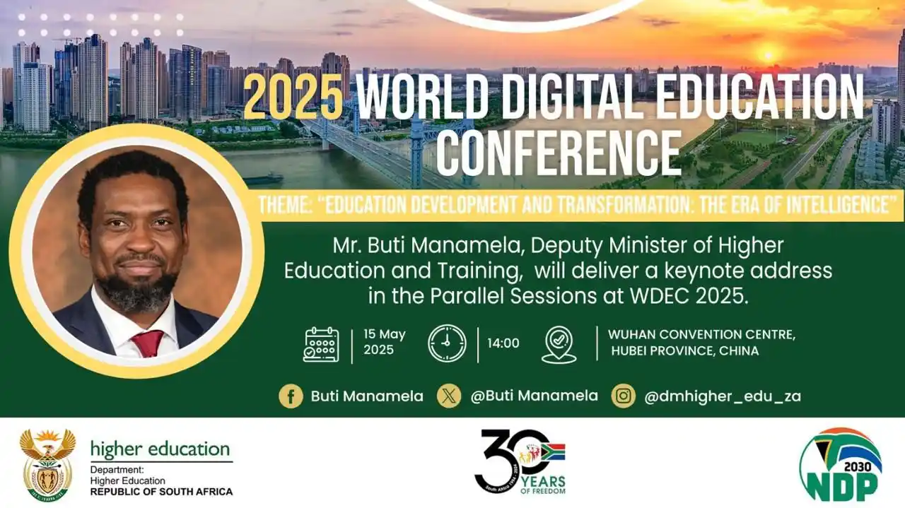 Image from Buti Manamela: Deputy Minister of Higher Education and Training, Mr Buti Manamela wi...