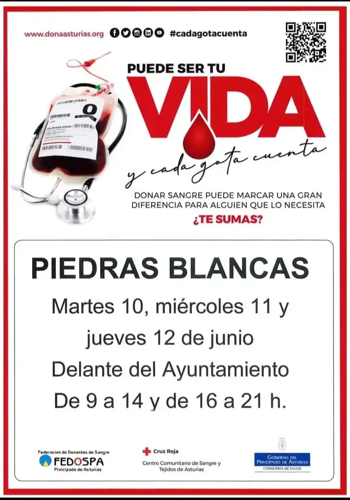Image from Ayuntamiento de Castrillón: 🩸🩸🩸 El Centro Comunitario de Sangre y Tejidos Donaasturias · Donaci...